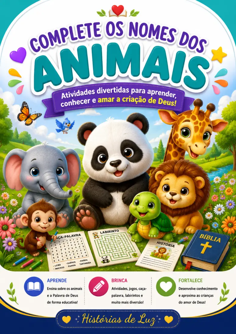 Complete o Nome dos Animais